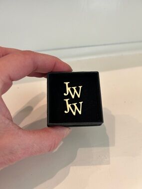 Gold Initial Cufflinks- Gold Monogram